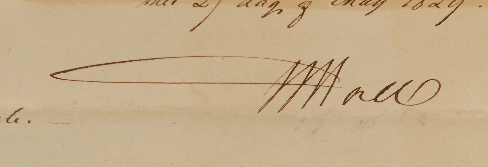 Lot 203: TN Gov. William Hall Signed Commission, 1829