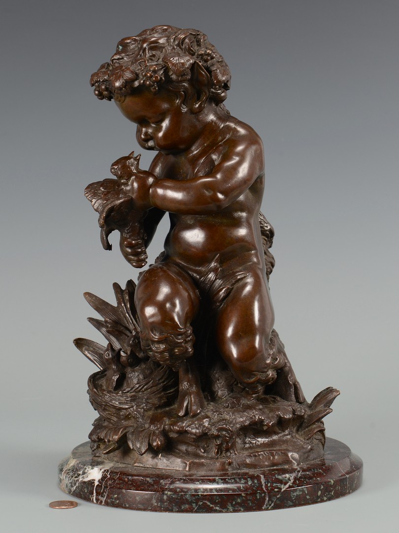 Lot 219: Bronze Child Satyr Sculpture