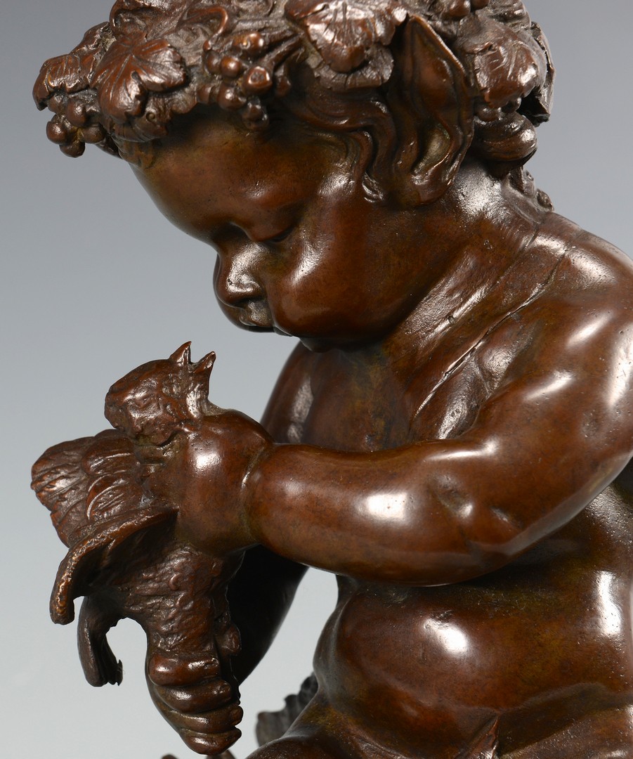 Lot 219: Bronze Child Satyr Sculpture