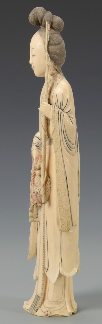 Lot 22: Large Chinese Carved Ivory Quan Yin Figure