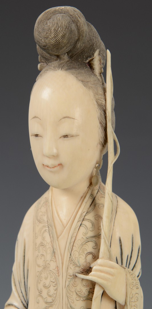 Lot 22: Large Chinese Carved Ivory Quan Yin Figure