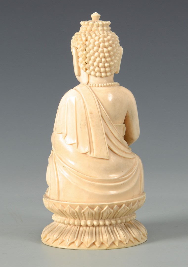 Lot 24: Antique Ivory Buddha