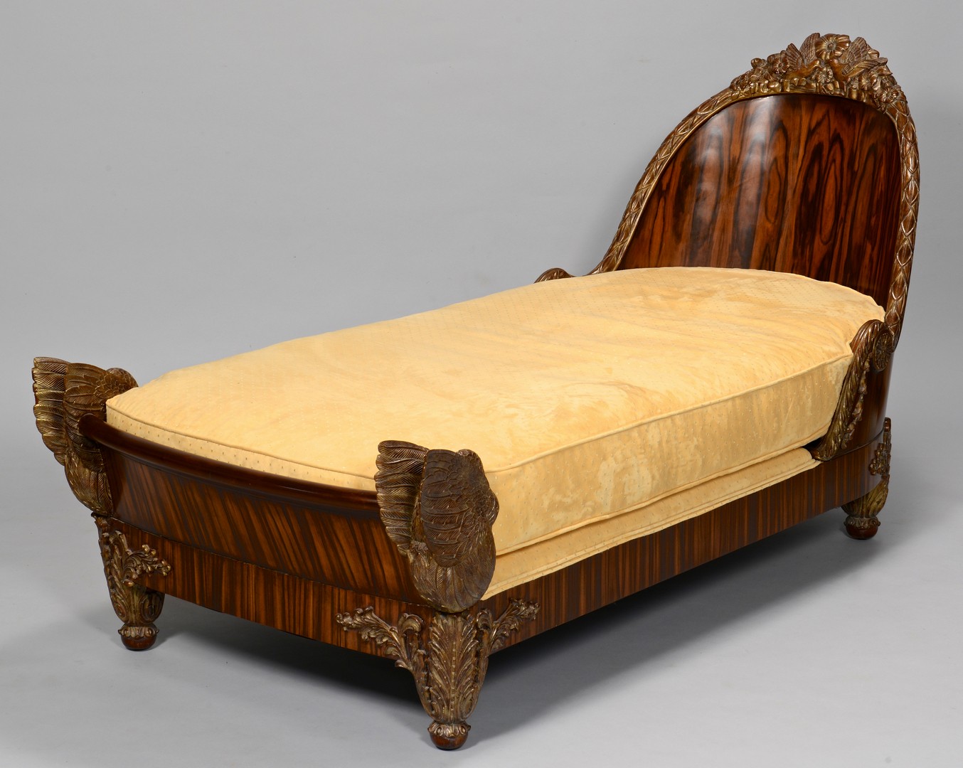 Lot 270: French Second Empire Swan Day Bed