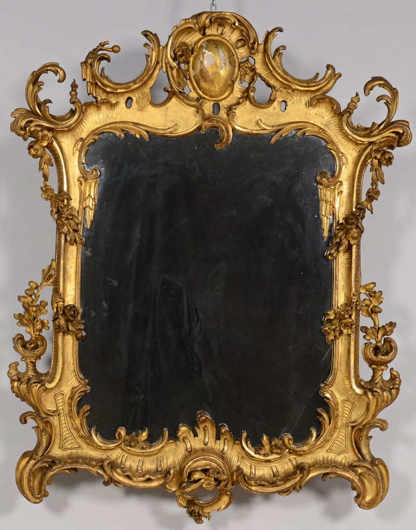 Lot 274: Gilt Rococo Mirror, Continental