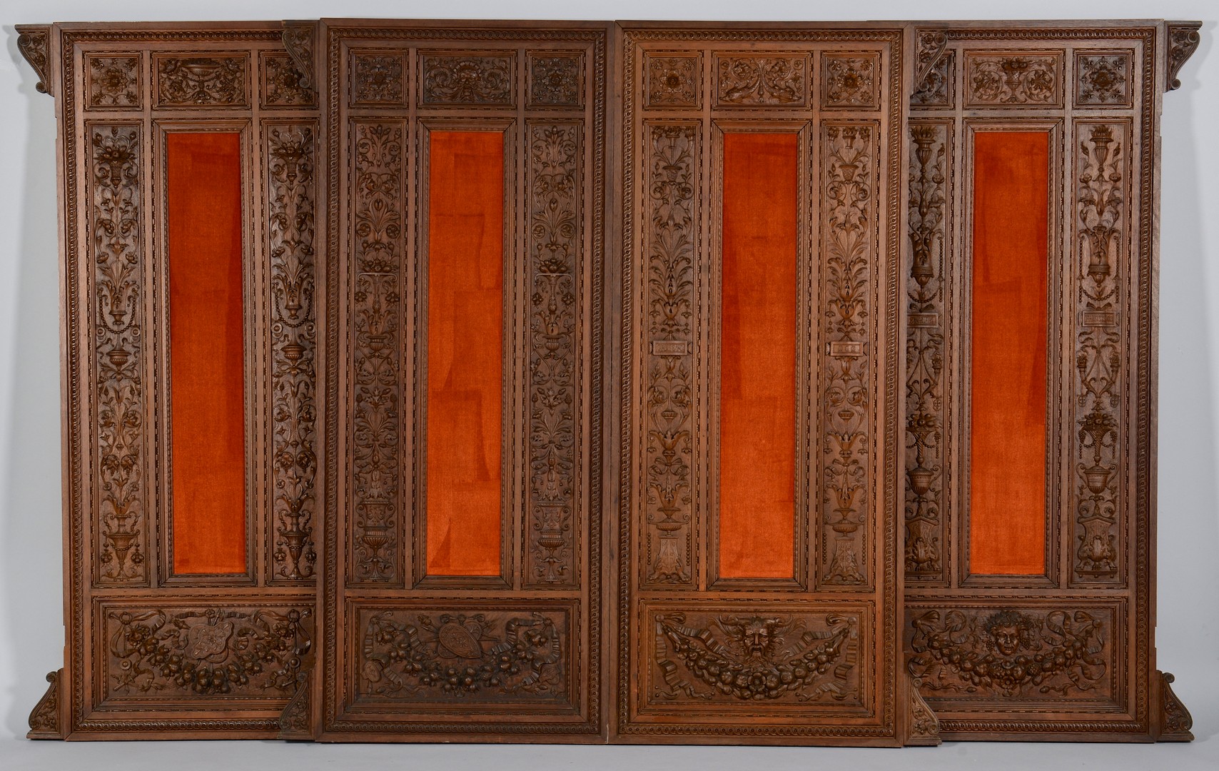 Lot 275: 4 European Wooden Carved Panels