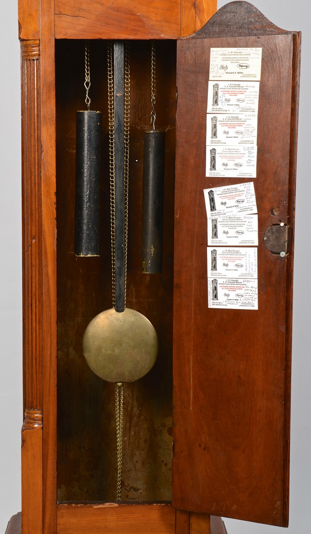 Lot 282: Southern Cherry Tall Case Clock, poss. KY