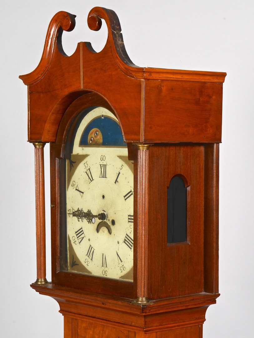 Lot 282: Southern Cherry Tall Case Clock, poss. KY