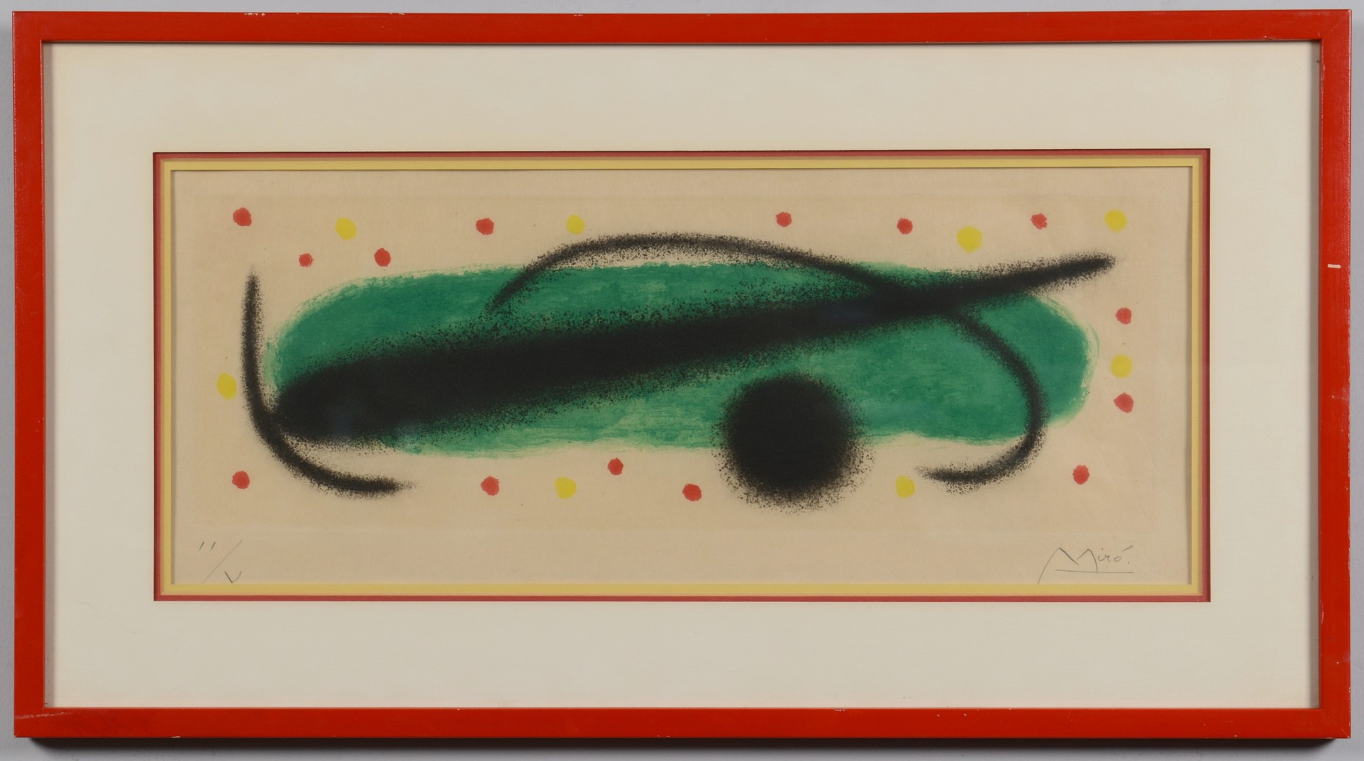 Lot 314: Joan Miro etching, Fusees 1959
