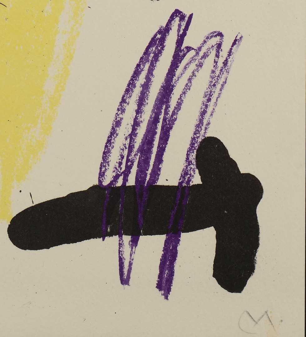 Lot 315: Joan Miro Lithograph VII, Obra Inedita