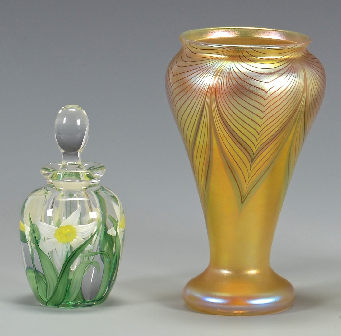 Lot 325: Lundberg perfume, Orient & Flume Vase