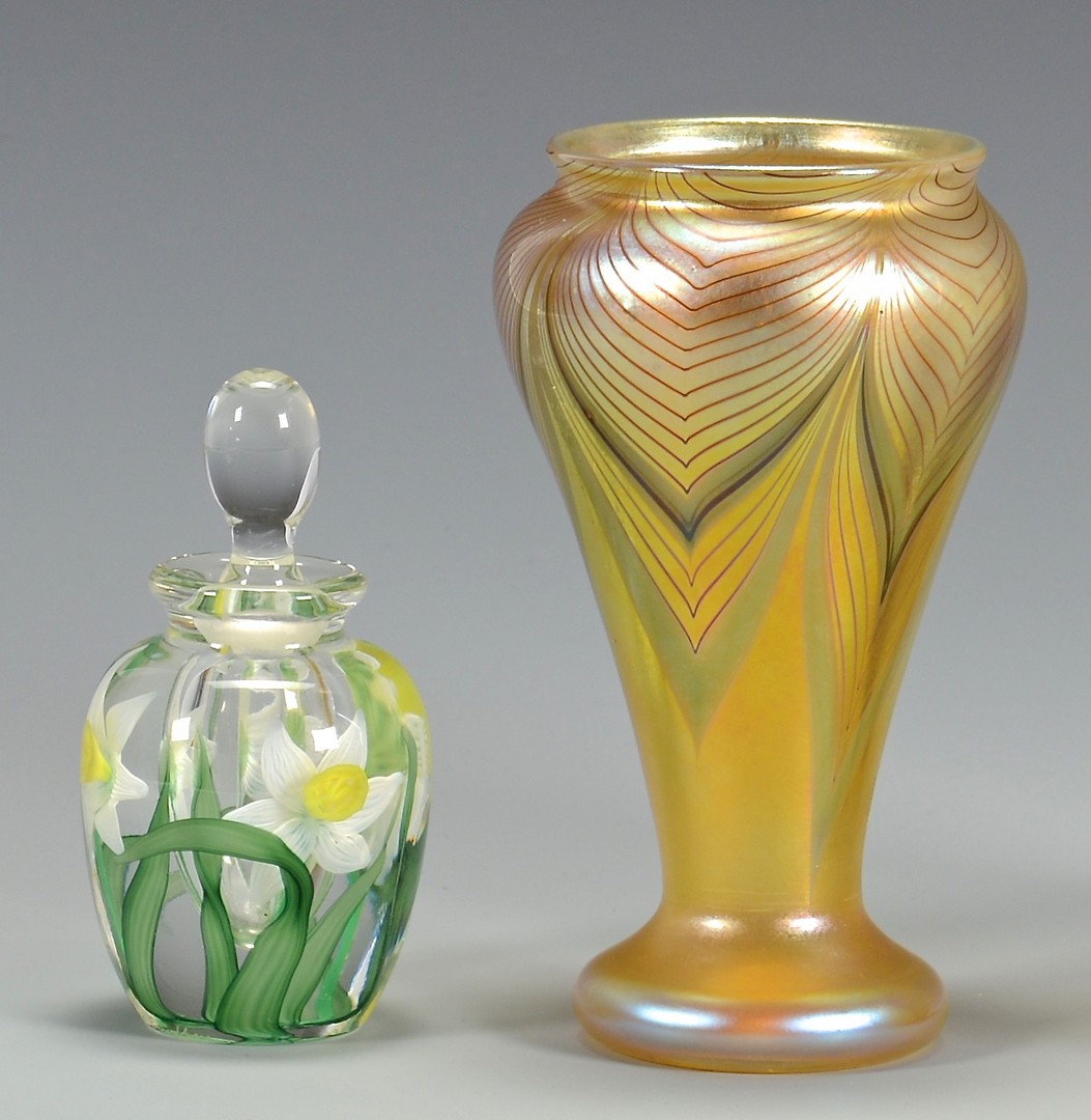 Lot 325: Lundberg perfume, Orient & Flume Vase
