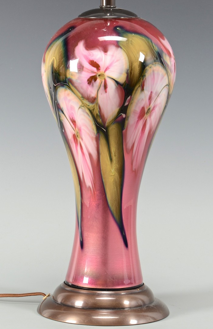 Lot 329: Charles Lotton Art Glass Lamp