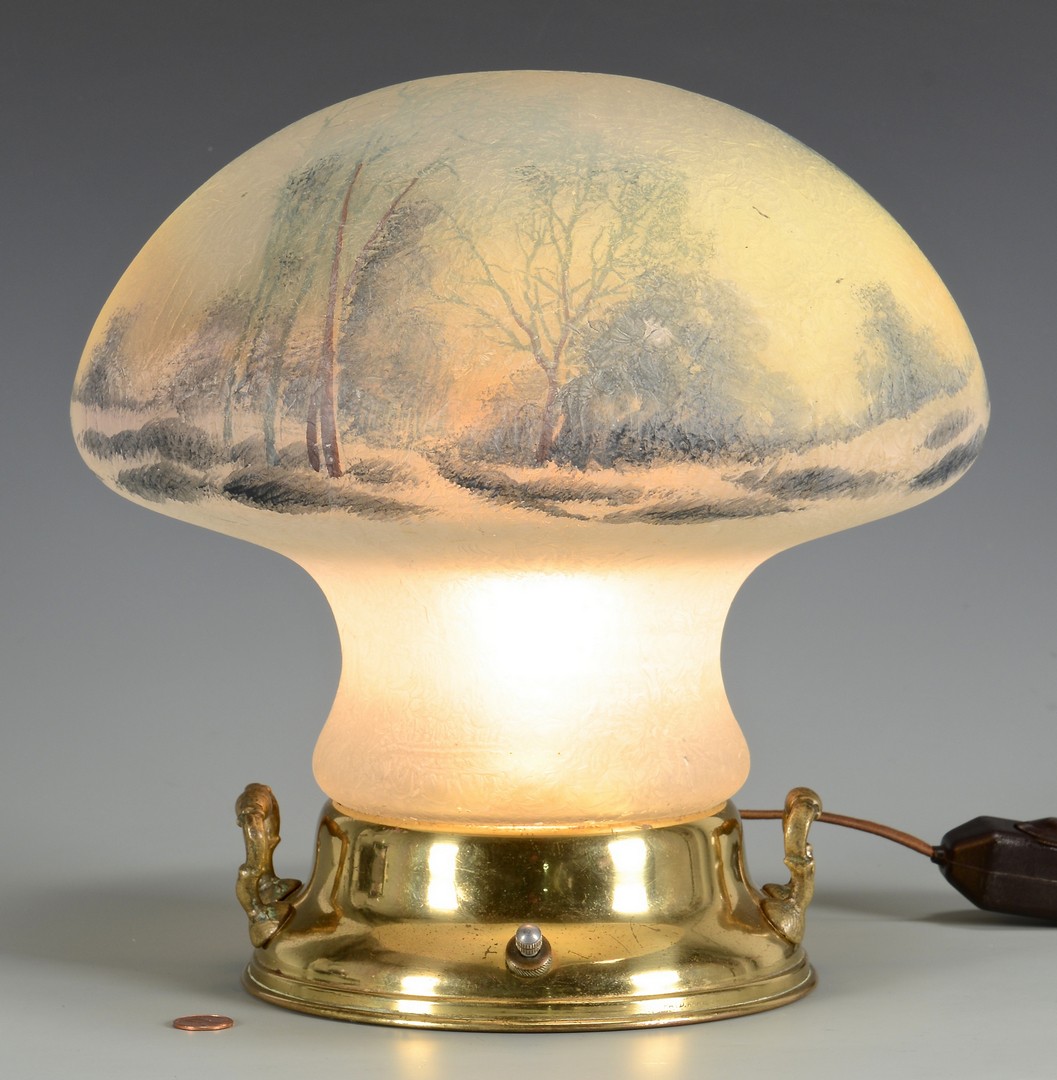 Lot 334: Pairpoint Mushroom Table Lamp