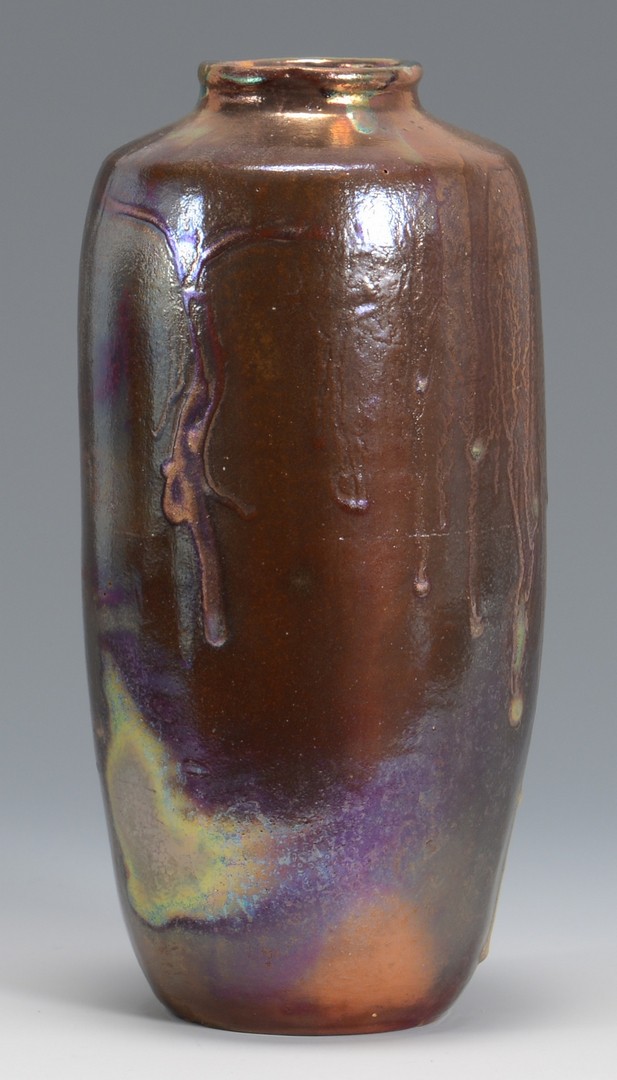 Lot 337: Art Pottery Iridescent Vase