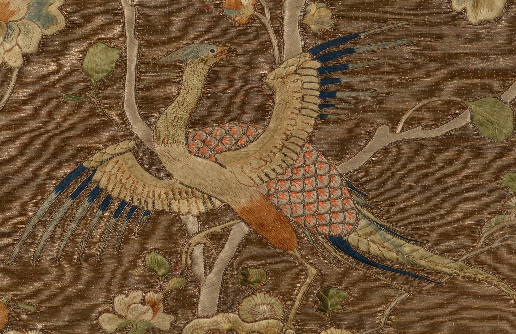 Lot 33: Qing Chinese Silk Embroidery