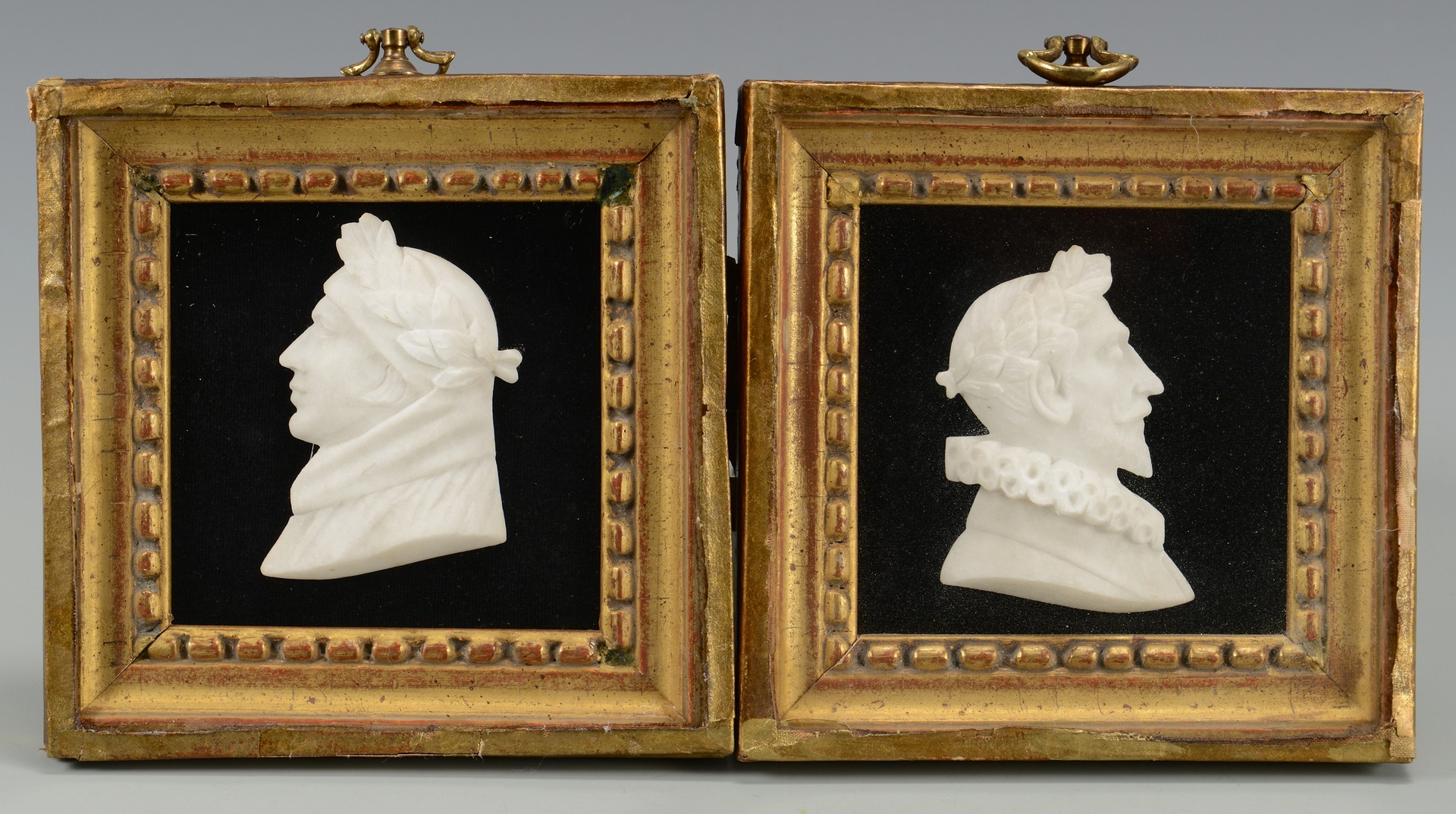 Lot 382: 3 historic small busts, incl Napoleon
