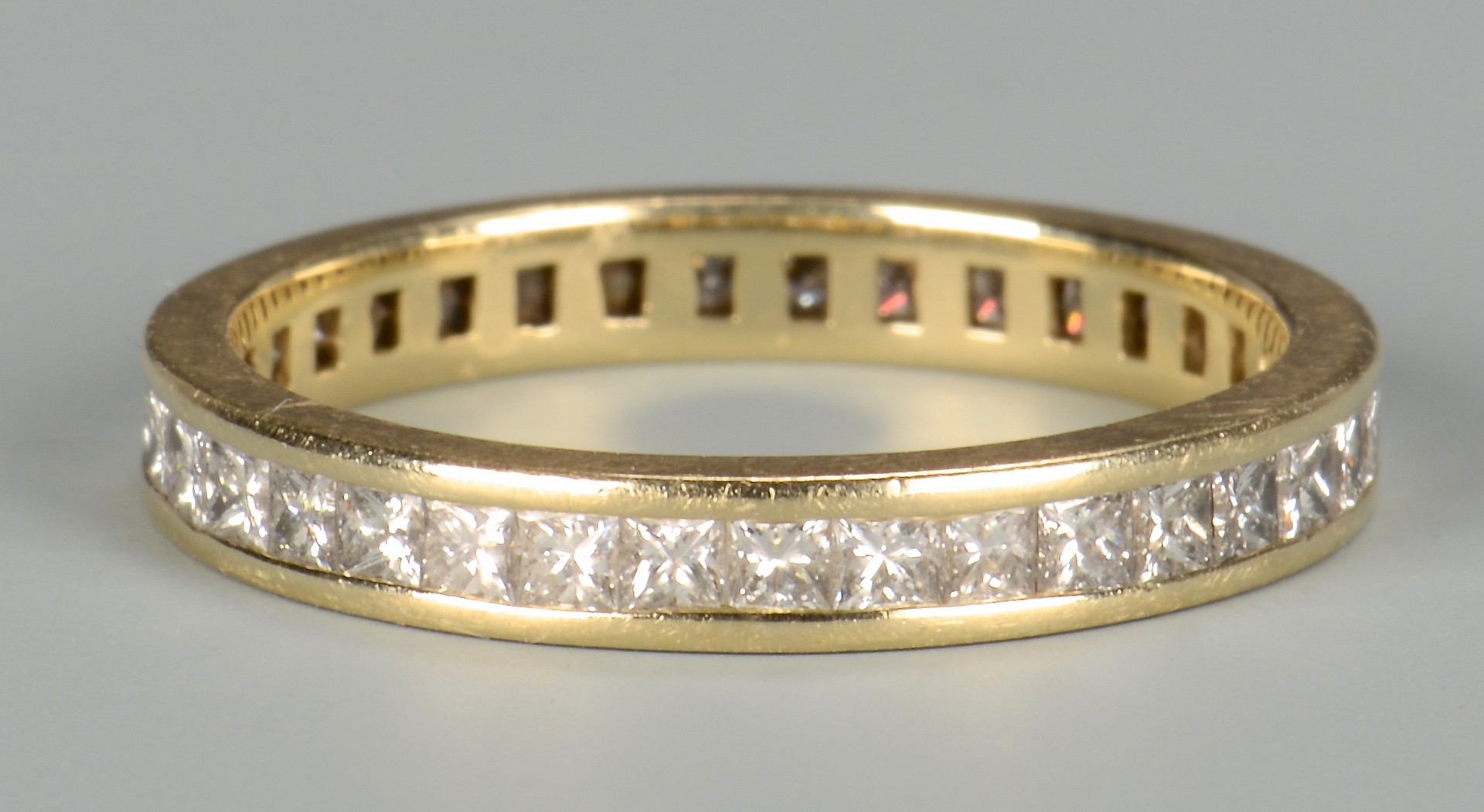 Lot 396: 2 14k Diamond Rings incl Eternity Band