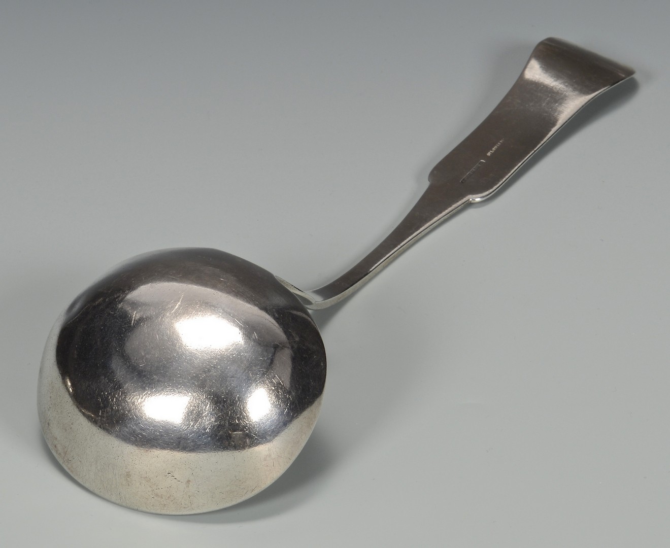 Lot 412: Guelberth MO Coin Silver Soup Ladle