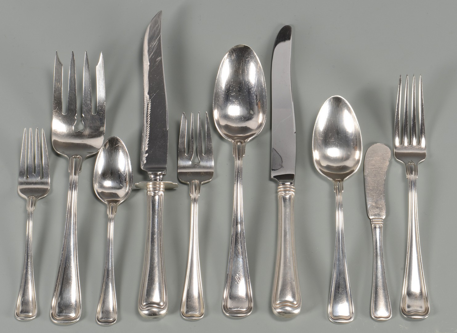 Lot 433: Gorham "Old French" Sterling Flatware plus more