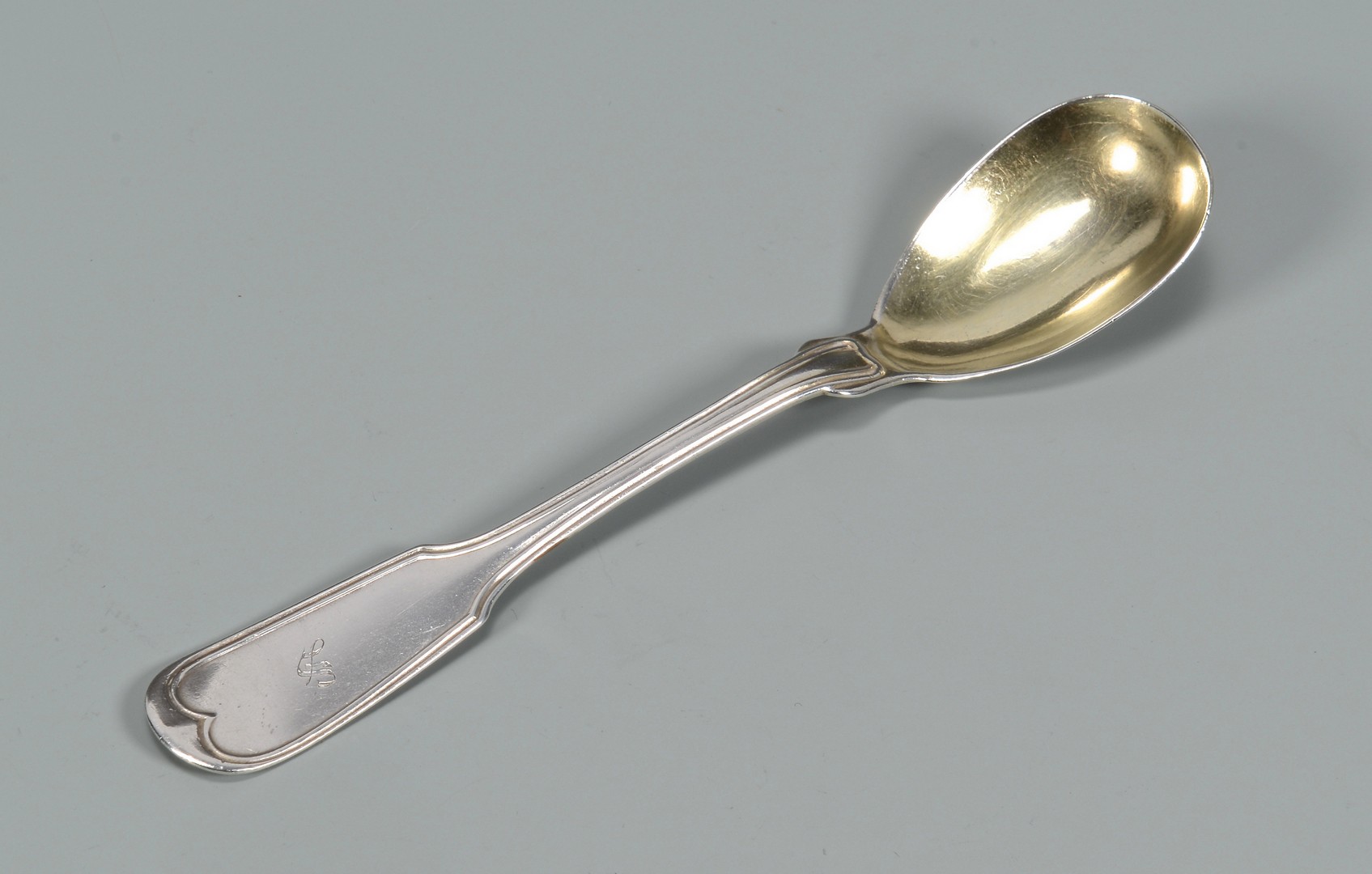 Lot 43: 6 Mobile Coin Silver egg spoons