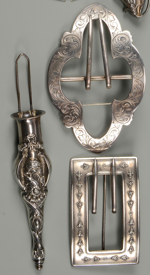 Lot 442: Art Nouveau Sterling Silver, incl Unger