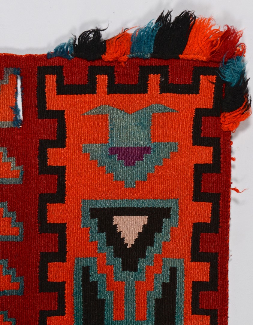 Lot 513: Navajo Germantown Child's Saddle Blanket