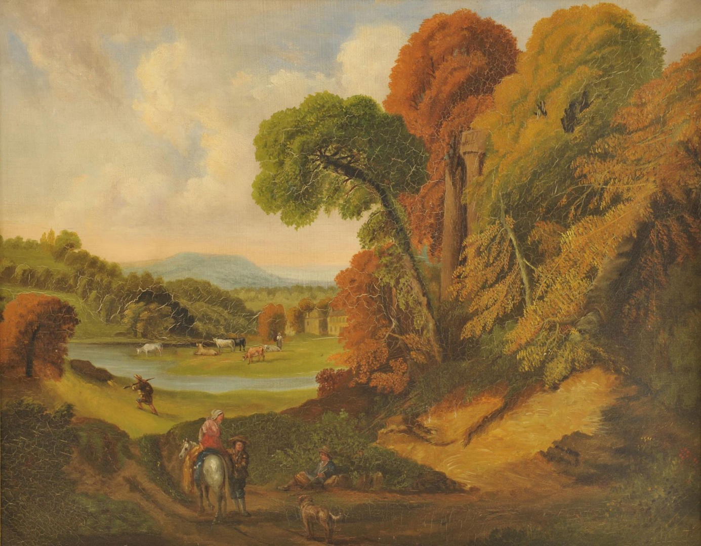 Lot 545: 19th Century Continental Landscape Oil