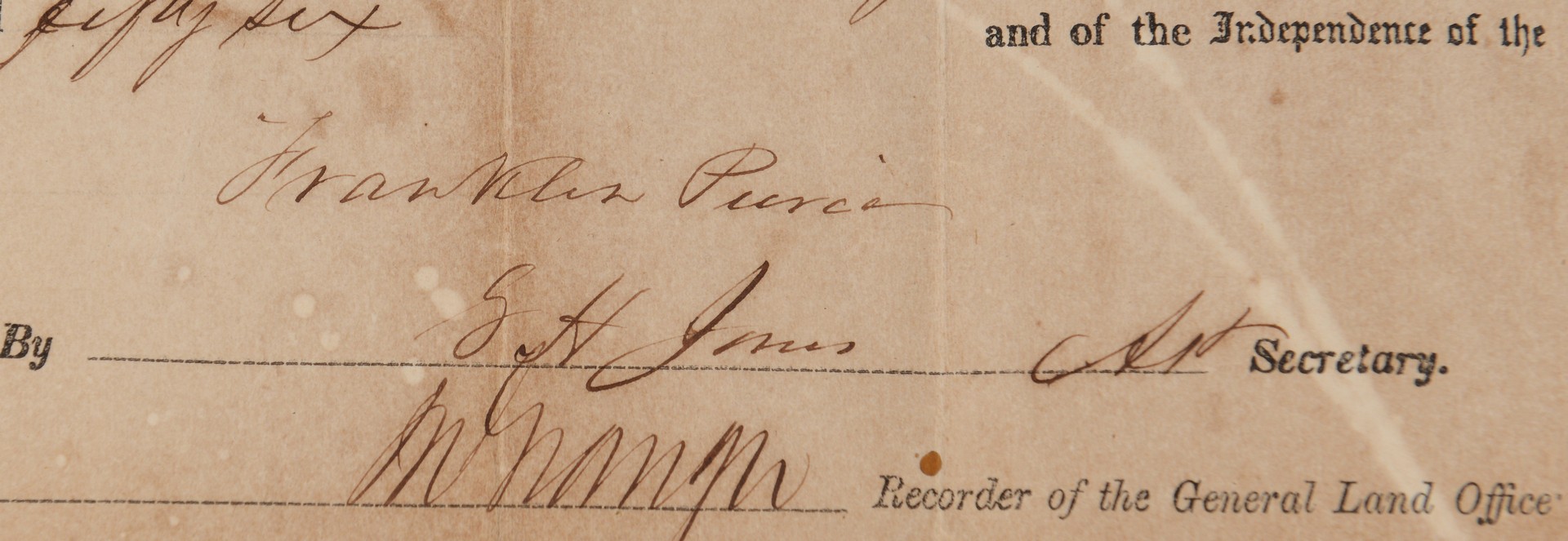 Lot 561: 8 Docs. inc. J. Q. Adams signed Ala. land grant