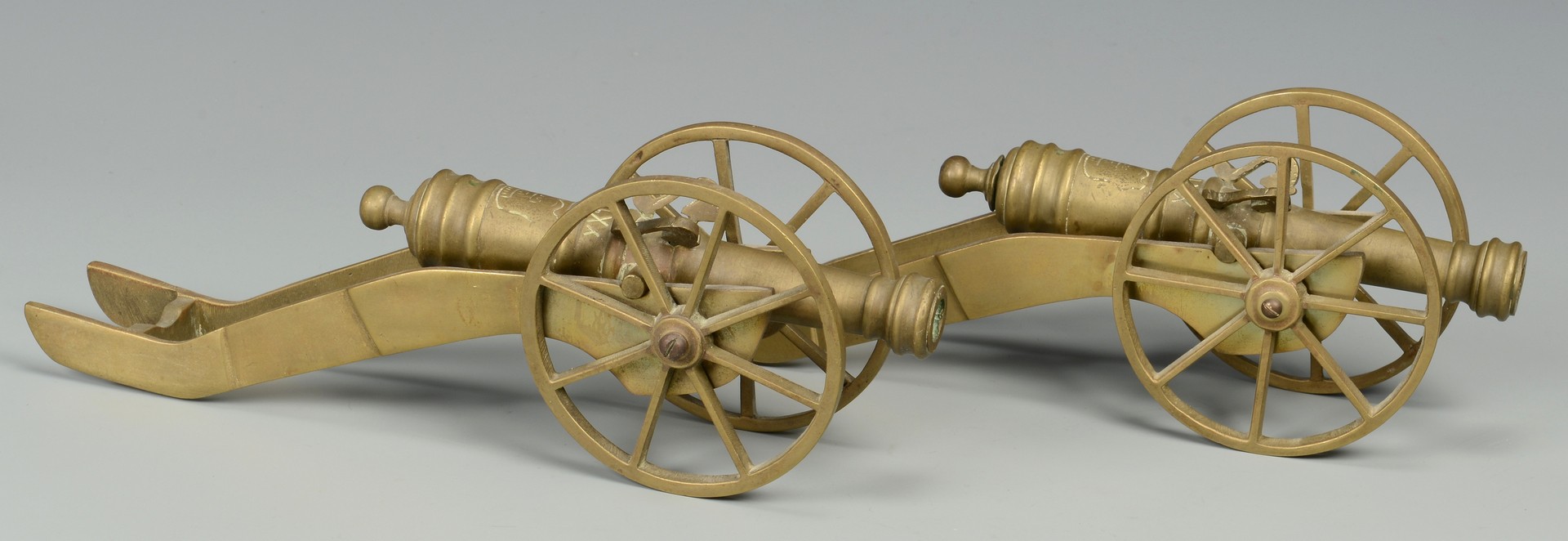 Lot 579: Group of 7 miniature cannons