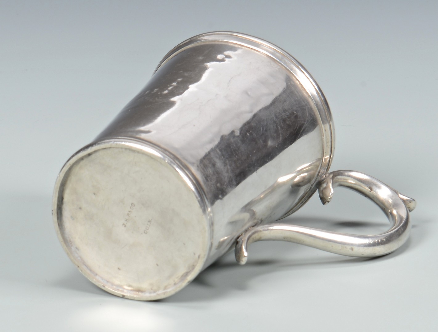 Lot 58: Nashville Coin Silver Mug, J.S. Britton or Britain