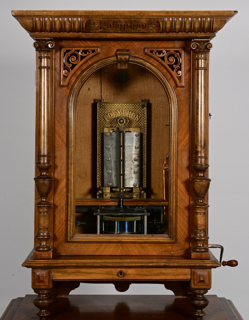 Lot 590: Polyphon Upright Coin-Op Music Box