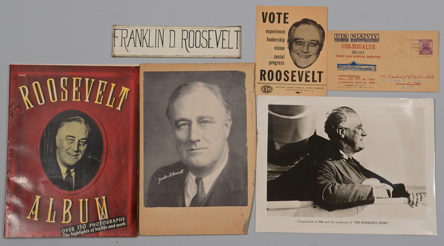 Lot 596: President Franklin D. Roosevelt Ephmera Archive