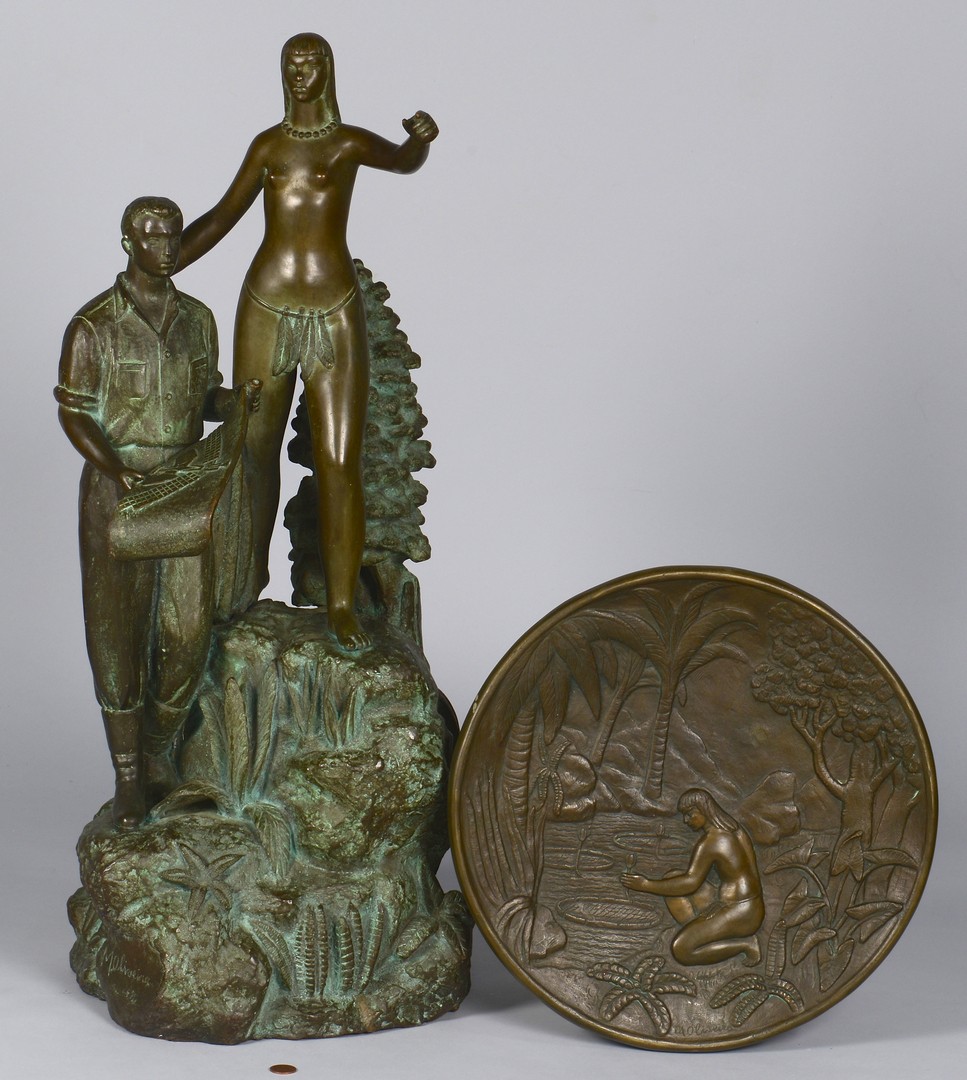 Lot 599: Bronze Trophy & Archive, 1957 World Championship Womens Bball