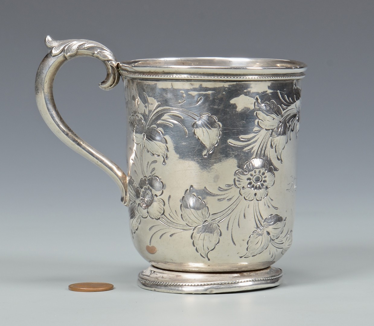 Lot 60: T. Gowdey Nashville Coin Silver Cup