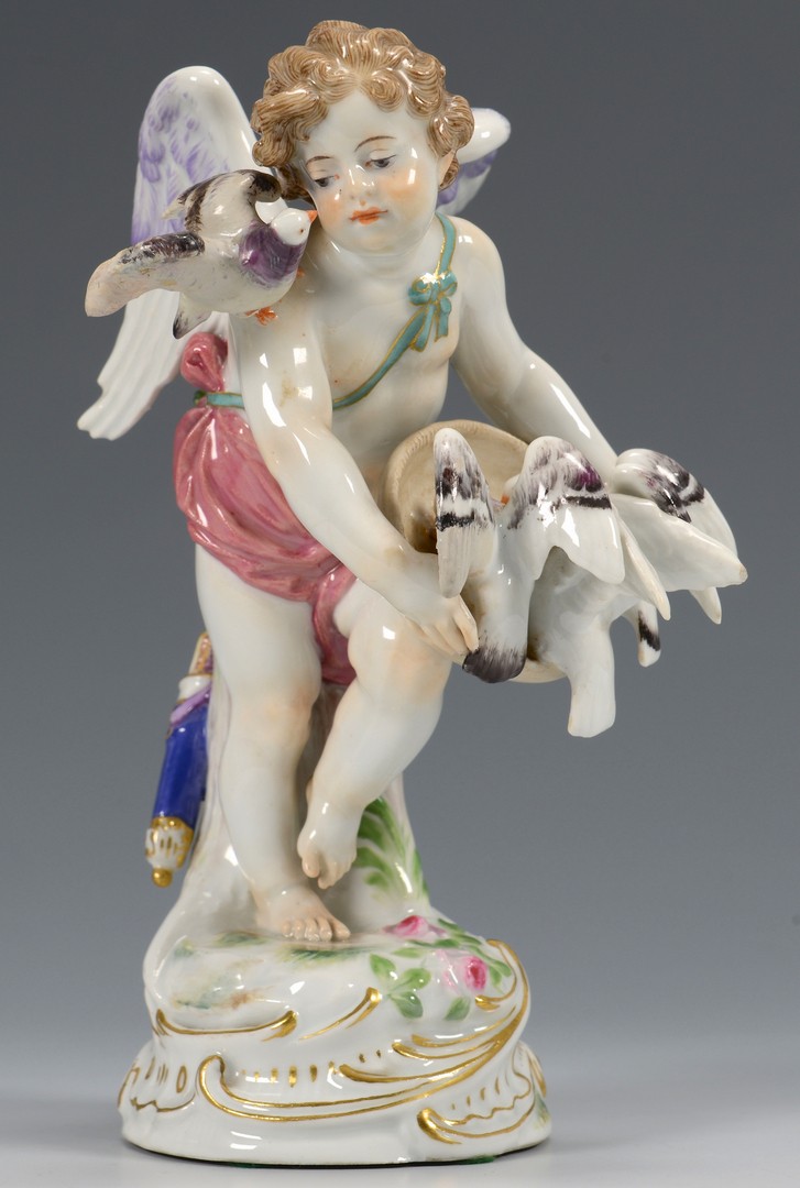 Lot 611: 2 German Porcelain Figurines, incl. Meissen