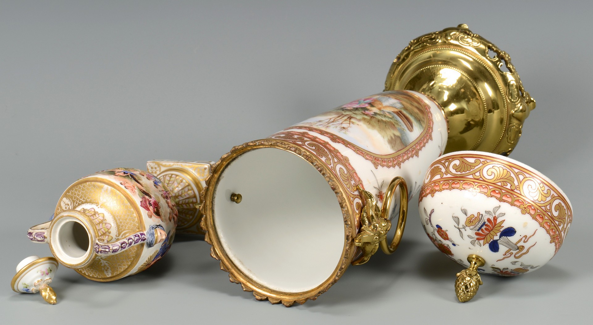 Lot 612: Two European Porcelain Urns