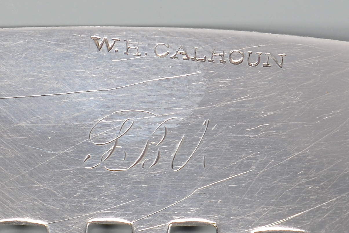 Lot 61: Calhoun Coin Silver Comb