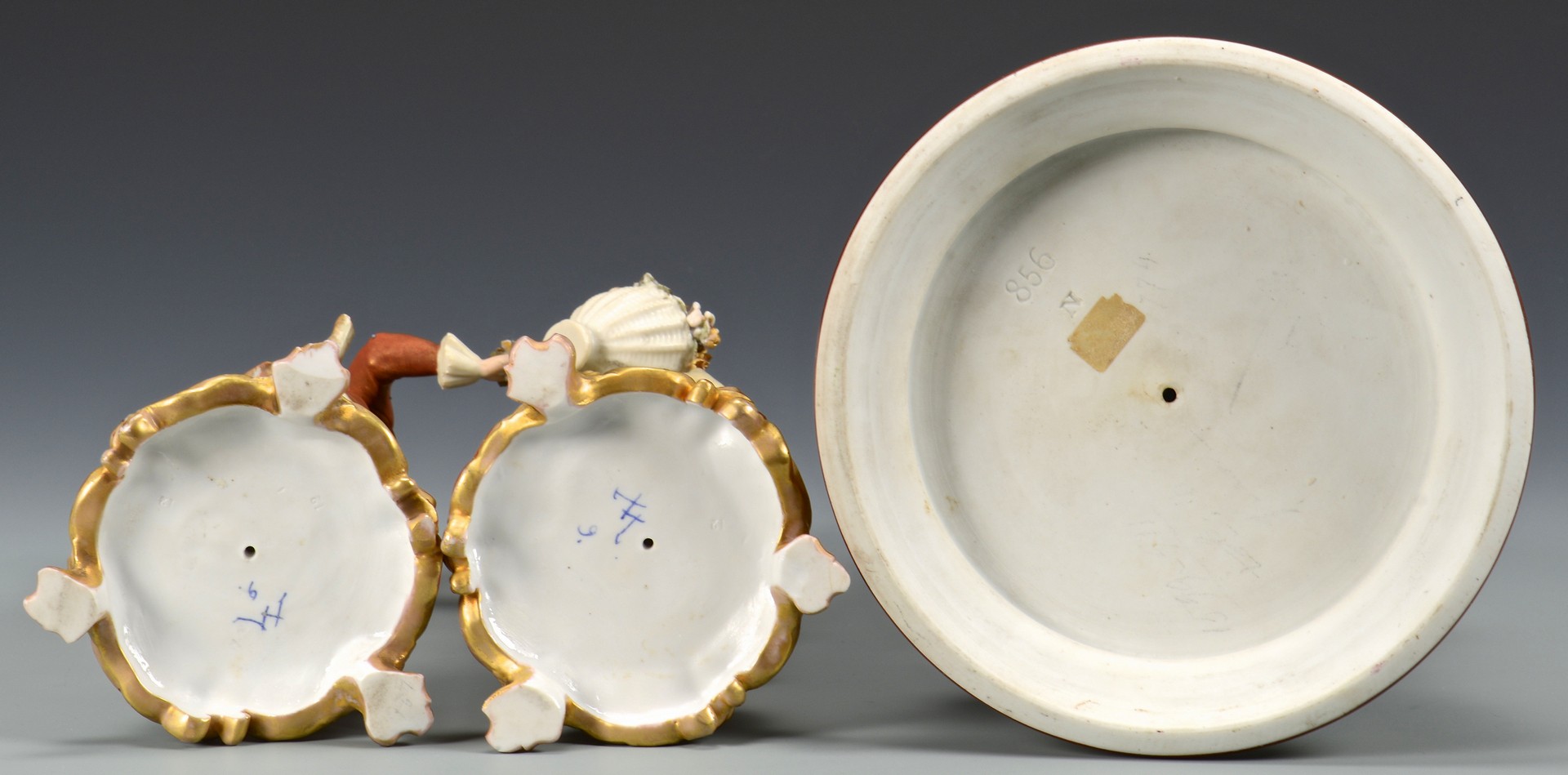 Lot 621: European Porcelains inc. Sevres, 6 Items