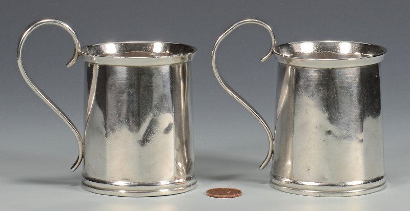 Lot 62: 2 Clark TN Coin Silver Cups