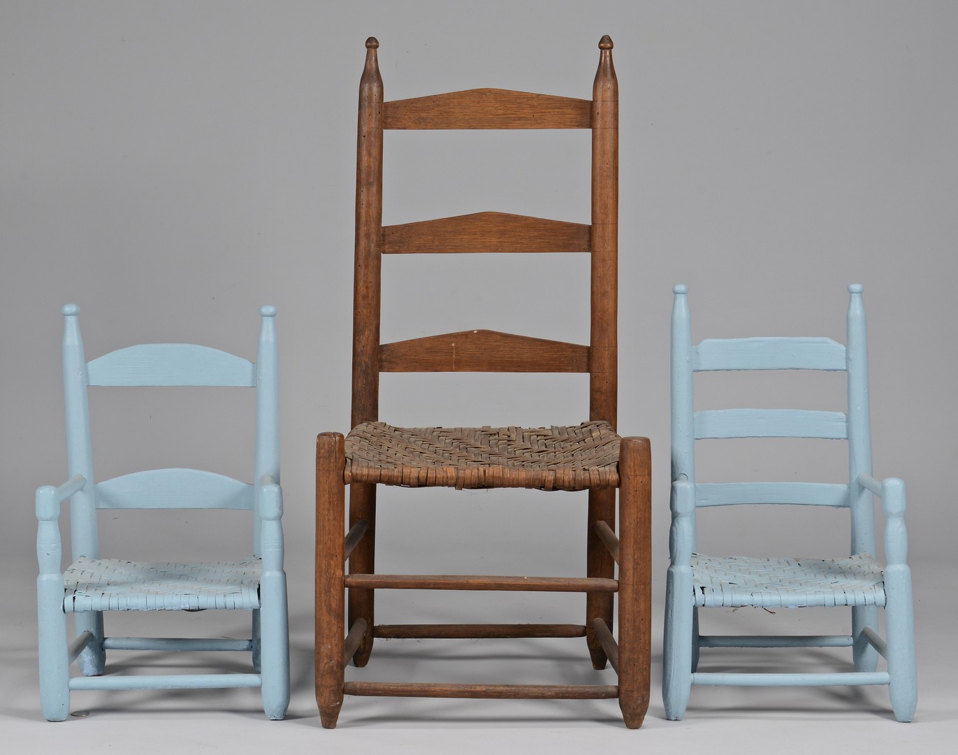 Lot 645: 3 East TN Chairs incl. Pr. Child’s Chairs