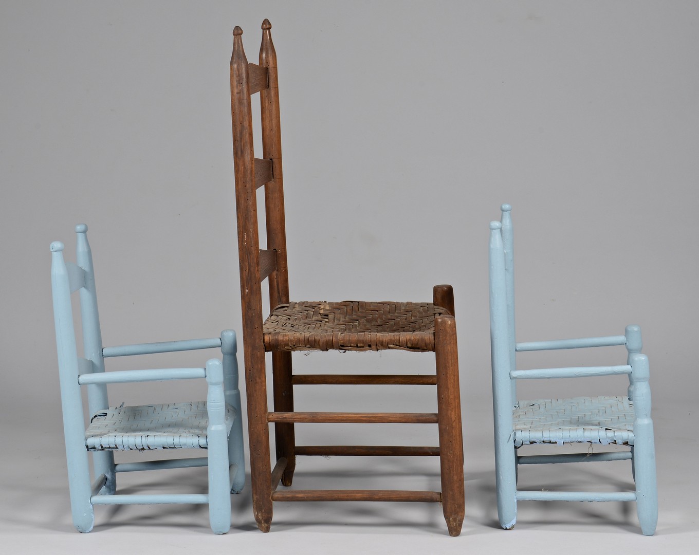Lot 645: 3 East TN Chairs incl. Pr. Child’s Chairs