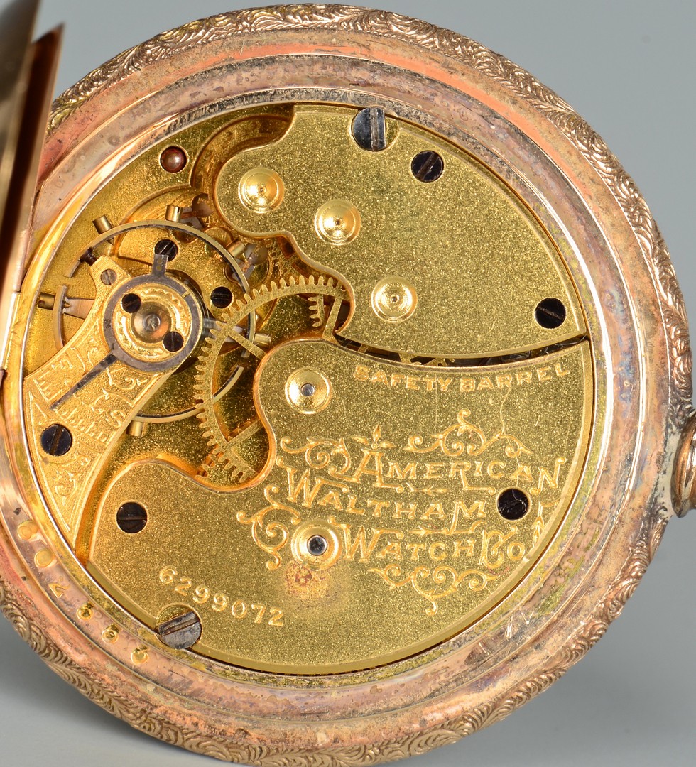Lot 656: Waltham 14K Gold Pocket Watch