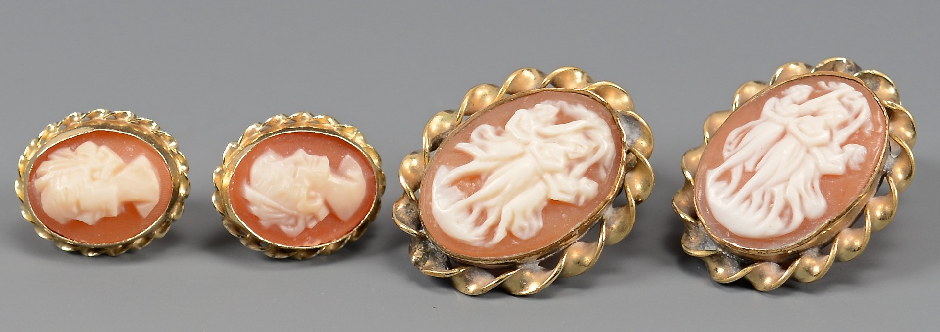 Lot 665: Grouping of Cameo Jewelry plus other