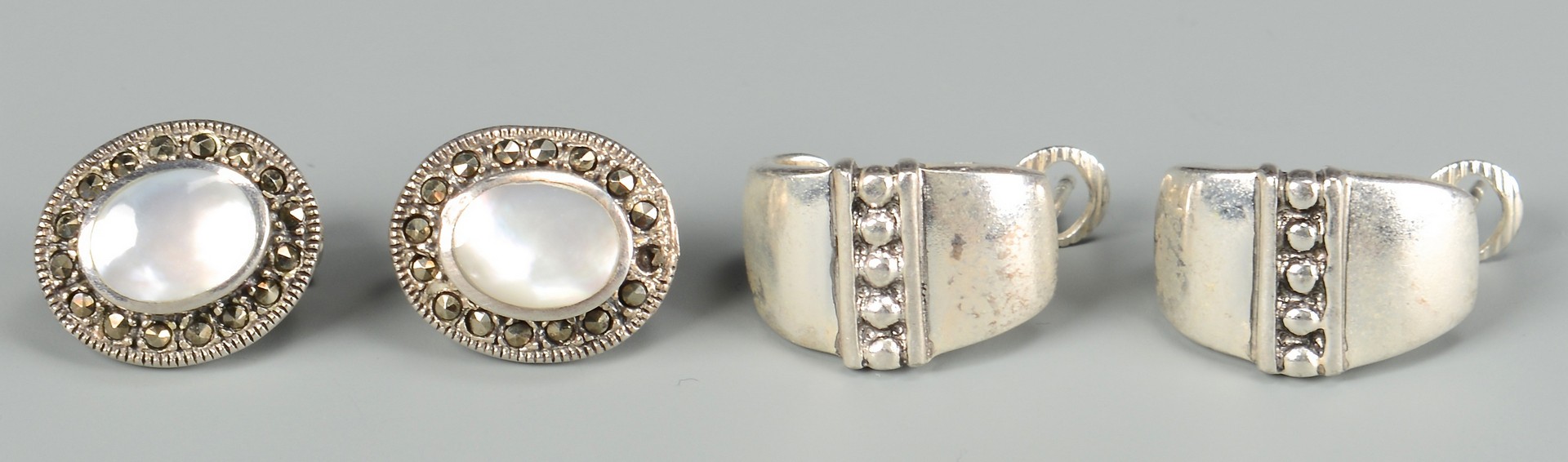 Lot 668: 14k TN Pearl & Sterling silver jewelry