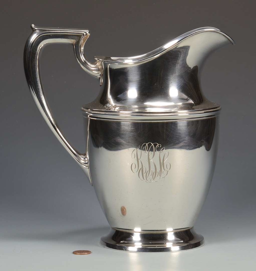 Lot 678: Wallace Sterling Silver Water Pitcher