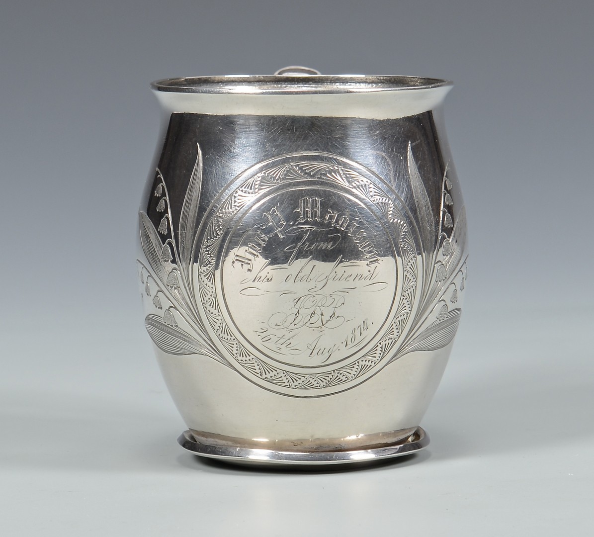 Lot 73: Aesthetic Silver Cup, S. Cockrell