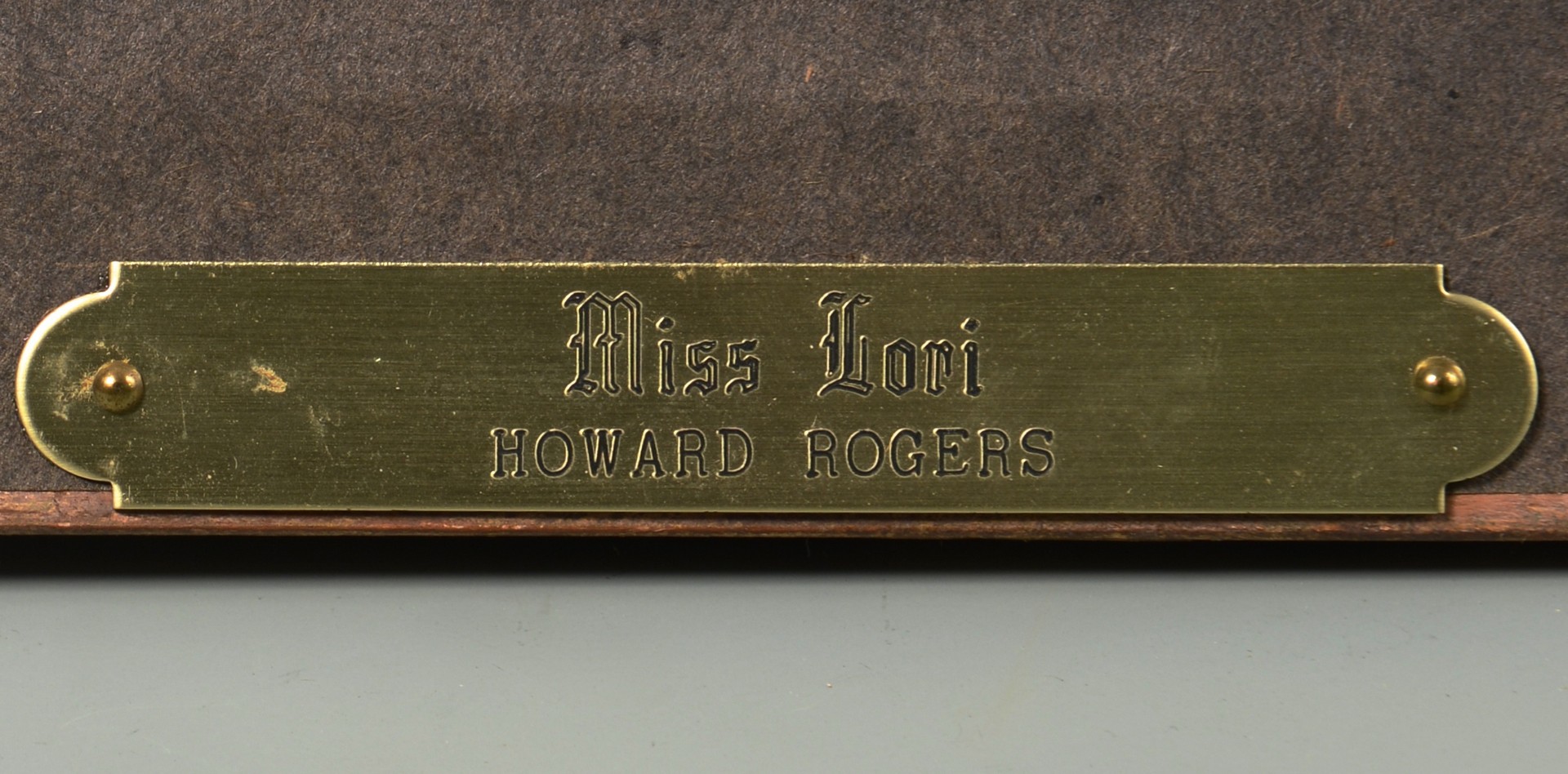 Lot 754: Howard Rogers o/c, "Miss Lori"