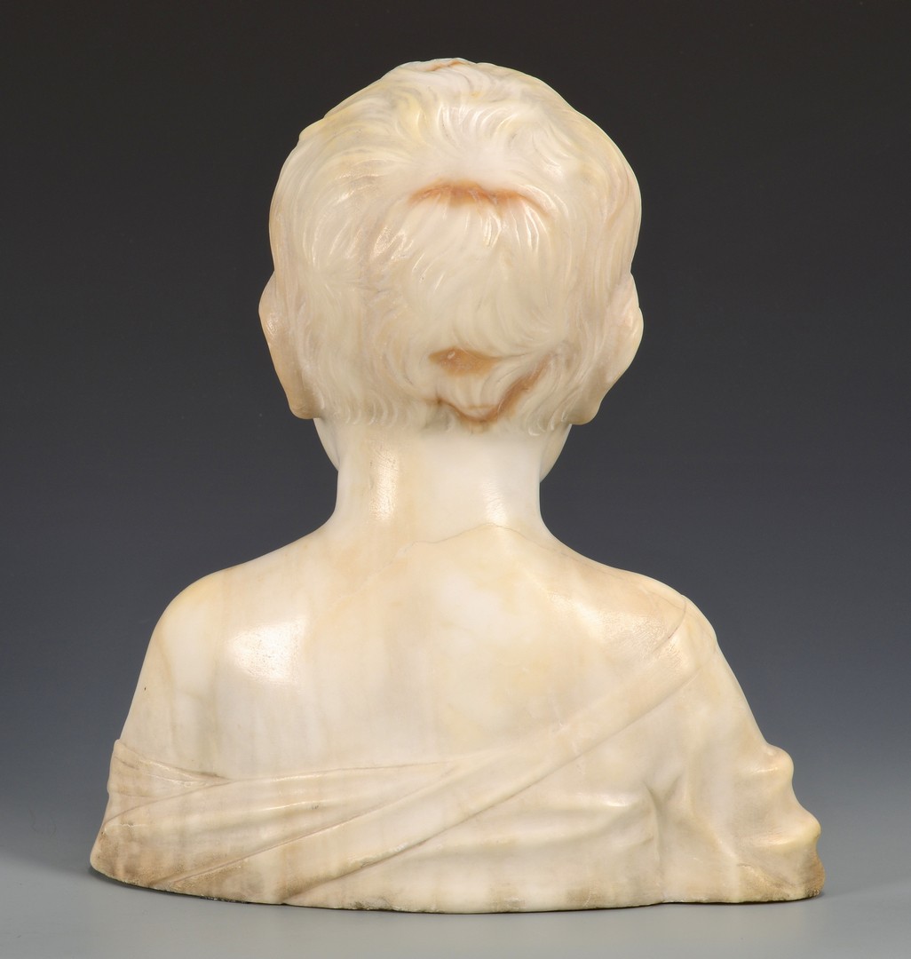 Lot 755: Marble Bust of Young Boy