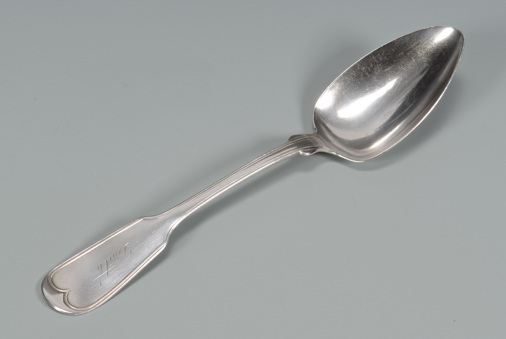 Lot 77: 6 Klein Miss. coin silver spoons