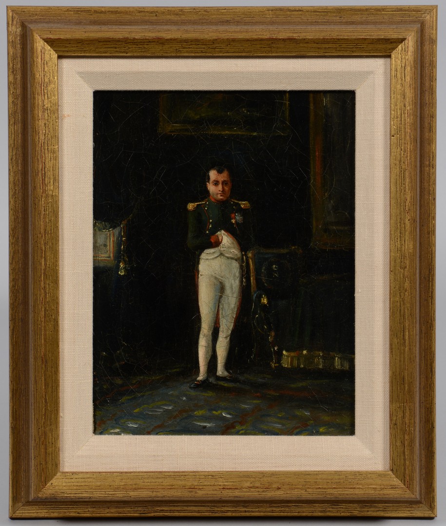 Lot 788: Continental Oil Portrait of Napoleon